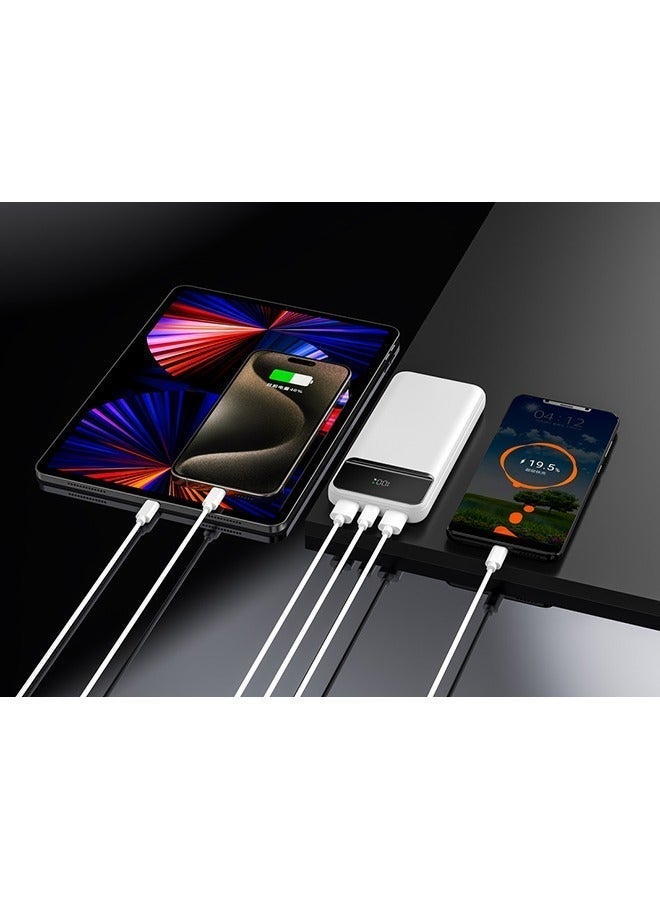 iOsuite Power Bank 10000mAh PD 20W + 22.5W Fast Charging, Charge 3 Devices Simultaneously, Air Travel Approved Portable Charger with LED Digital Display, USB-C & Dual USB-A Compatible with iPhone, Samsung, iPad & More – Black - Image 5